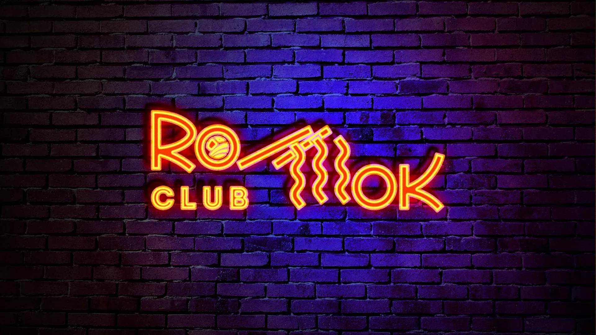 Разработка интерьерной вывески суши-бара «Roll Wok Club» в Ступино